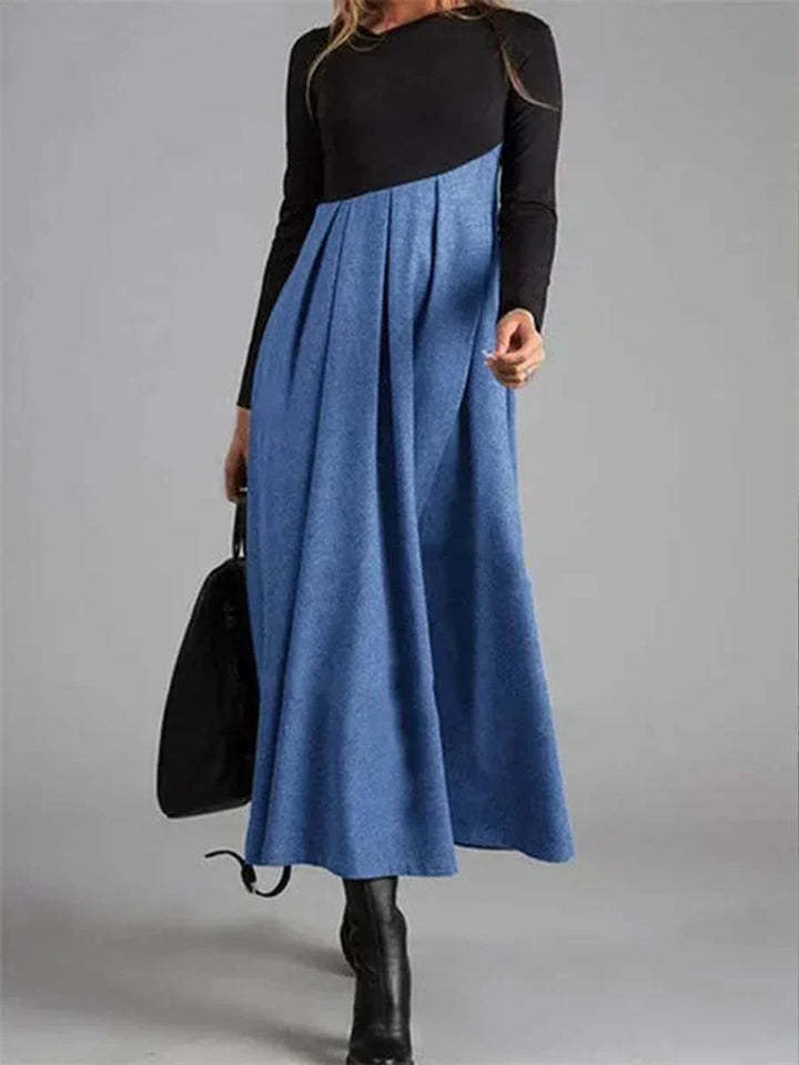 Levoire | Robe maxi pour l'automne Bleu