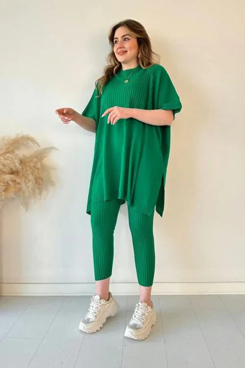 Levoire | T-Shirt Tricoté Avec Haut Ample Vert