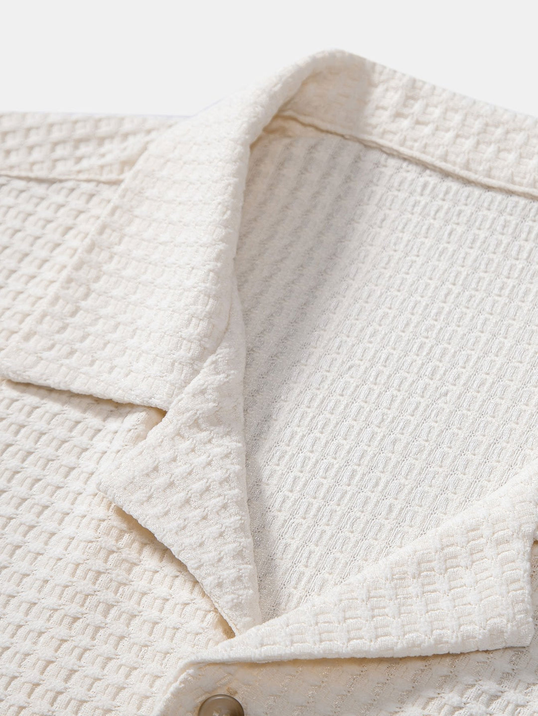 Levoire | Haut À Manches T-Shirt Waffle Cubain & Pantalons En Lin À Jambes Droites