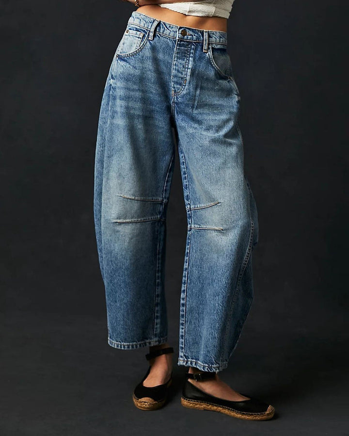 Levoire | Jean Large Pour Femmes Bleu