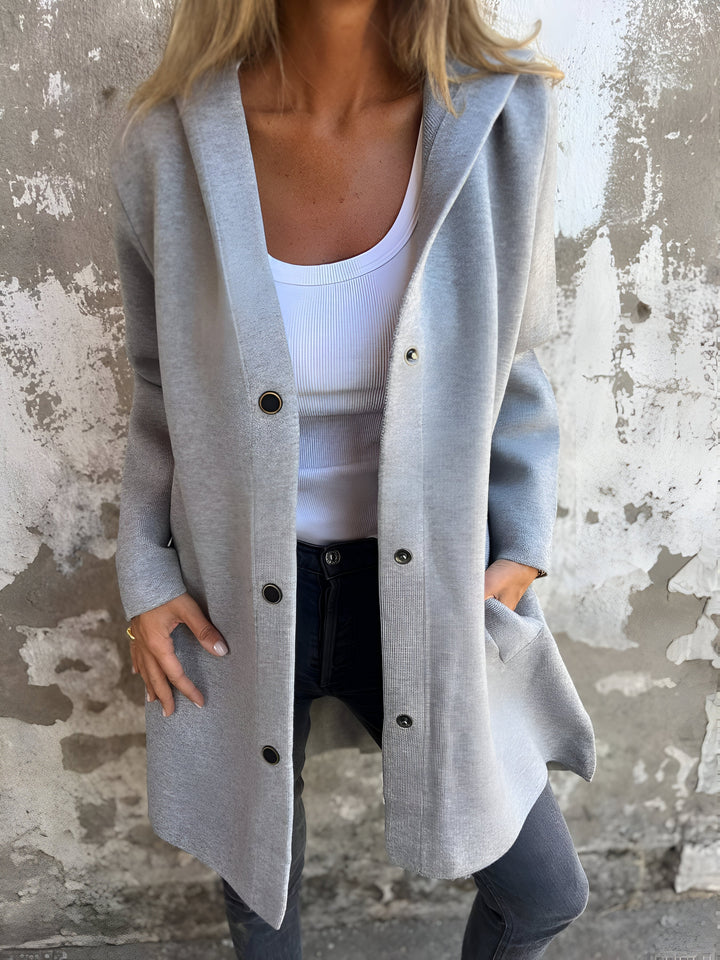 Levoire | Gilet Décontracté Avec Capuche Pour Femmes Gris