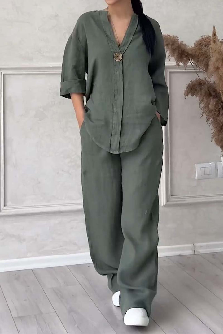 Levoire | Ensemble De Loungewear Tendance Vert