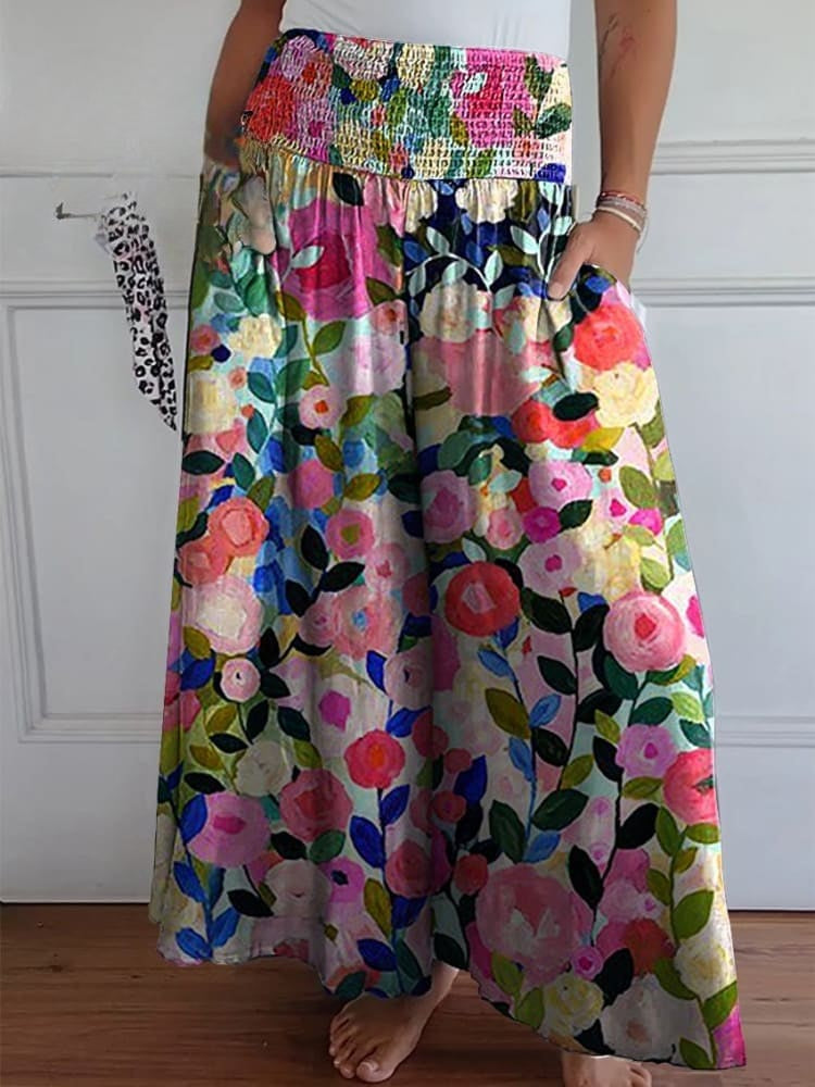 Levoire | Pantalons en coton amples pour femmes Multicolore