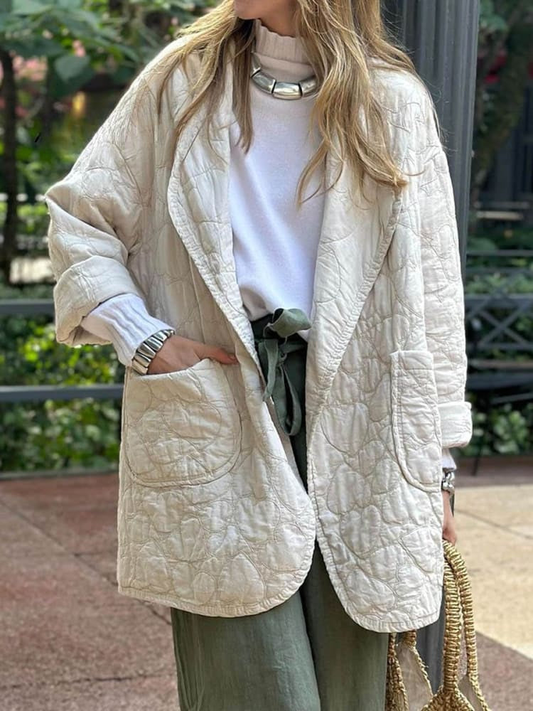 Levoire | Veste d'hiver décontractée pour femmes Blanc