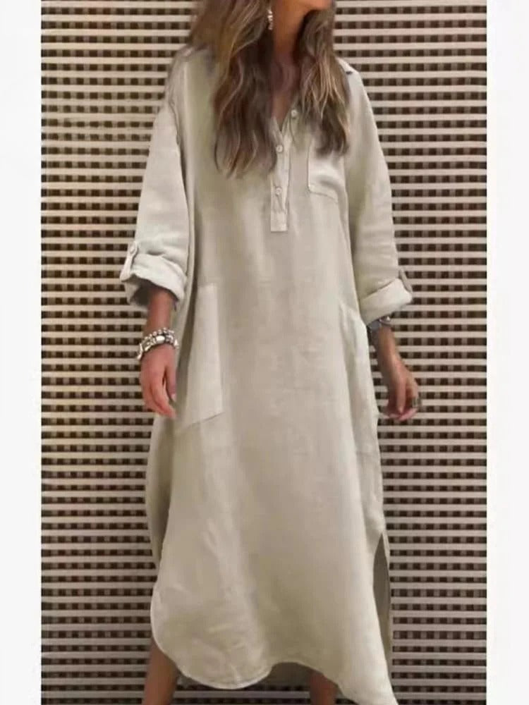 Levoire | Rennon longue manches dress Khaki