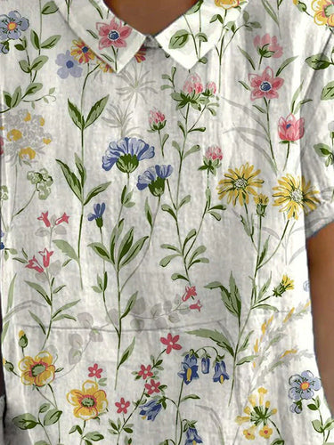 Levoire | Chemise à imprimé floral rétro pour femmes