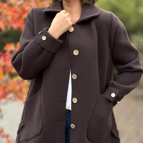 Levoire | Veste Longue À Manches Longues Avec Boutons Et Poches