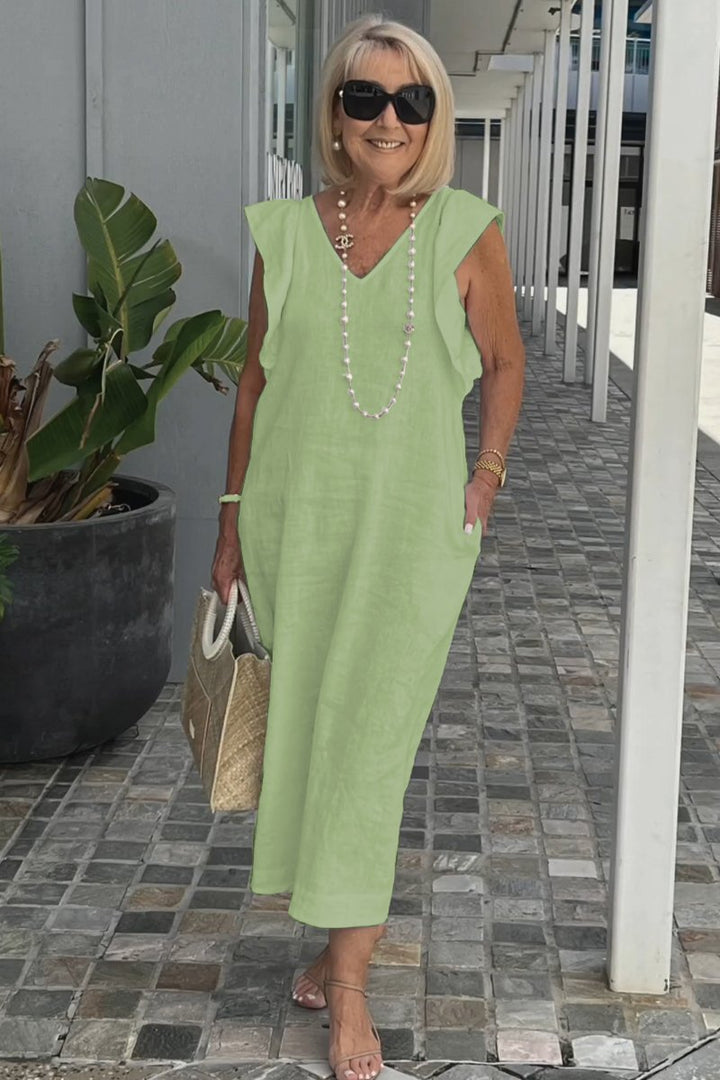 Levoire | Robe Élégante Et Confortable Pour La Journée Vert