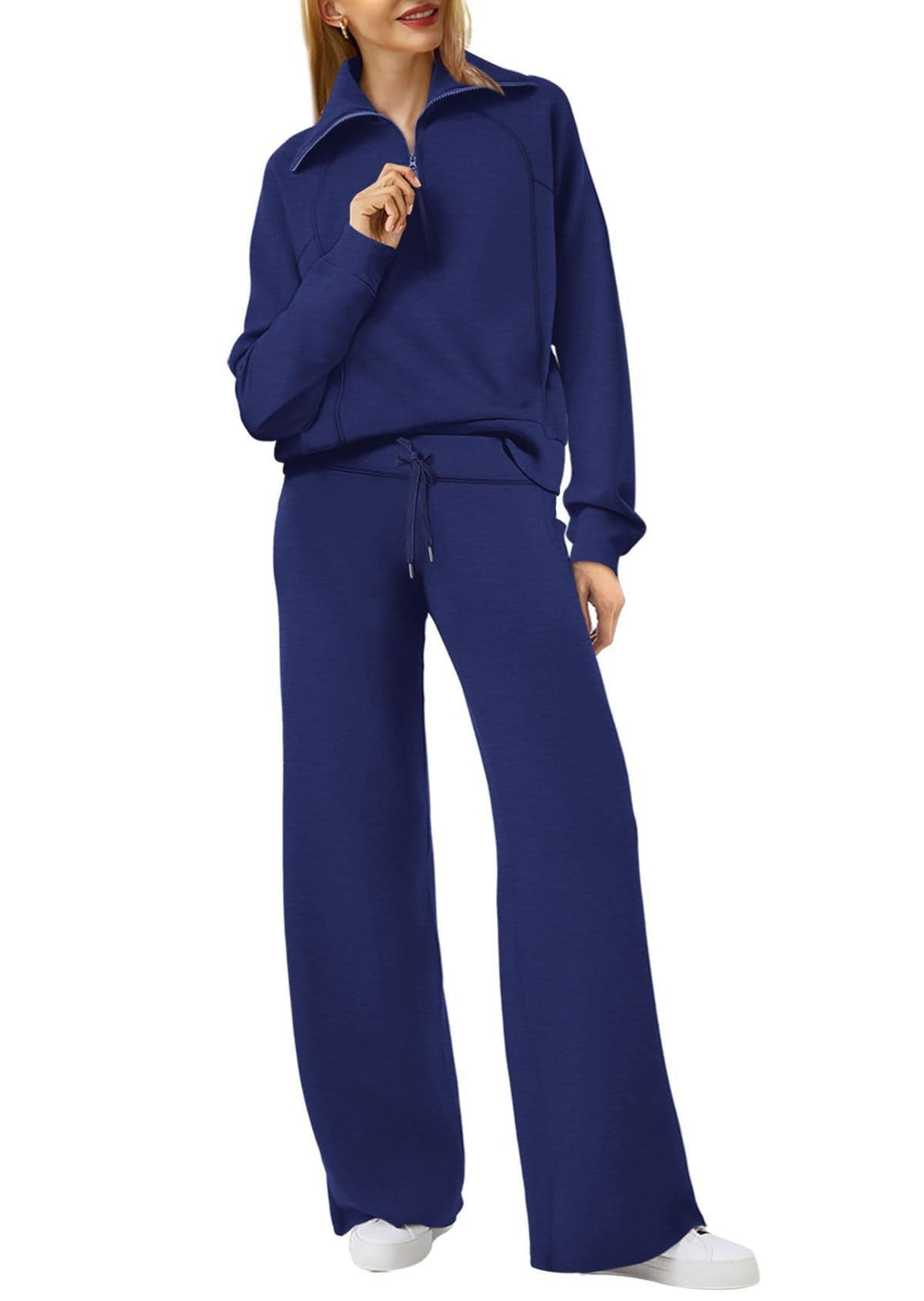 Levoire | Pull Et Pantalon De Survêtement Pour Femmes Bleu