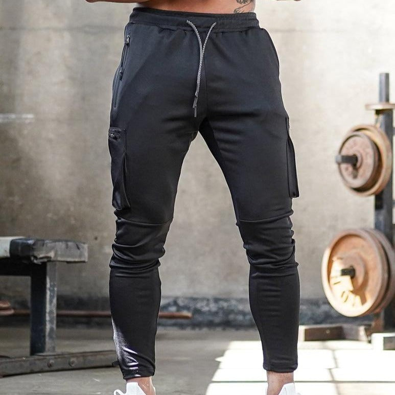 Levoire | Pantalons D'Entraînement Cargo Stretch Élégants noir