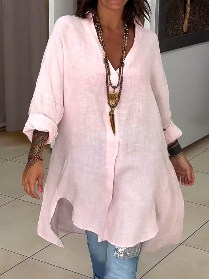 Levoire | Chemise-robe en coton et lin Rosa
