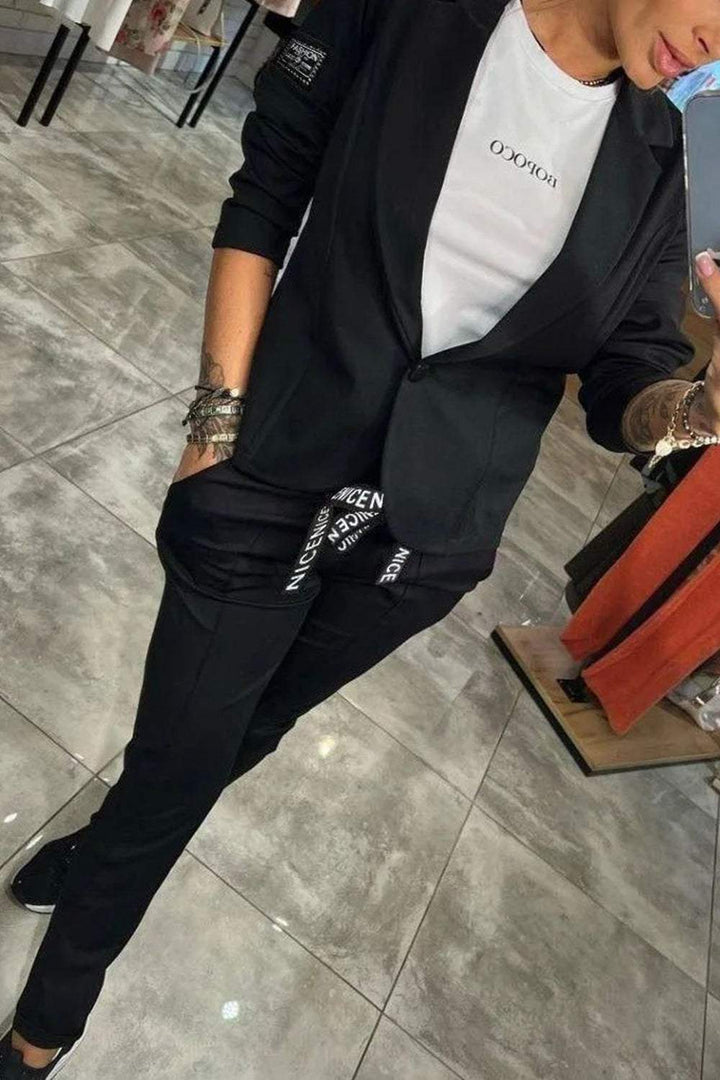Levoire | Deux Pièces Ensemble Haut Veste Pantalon Lastique