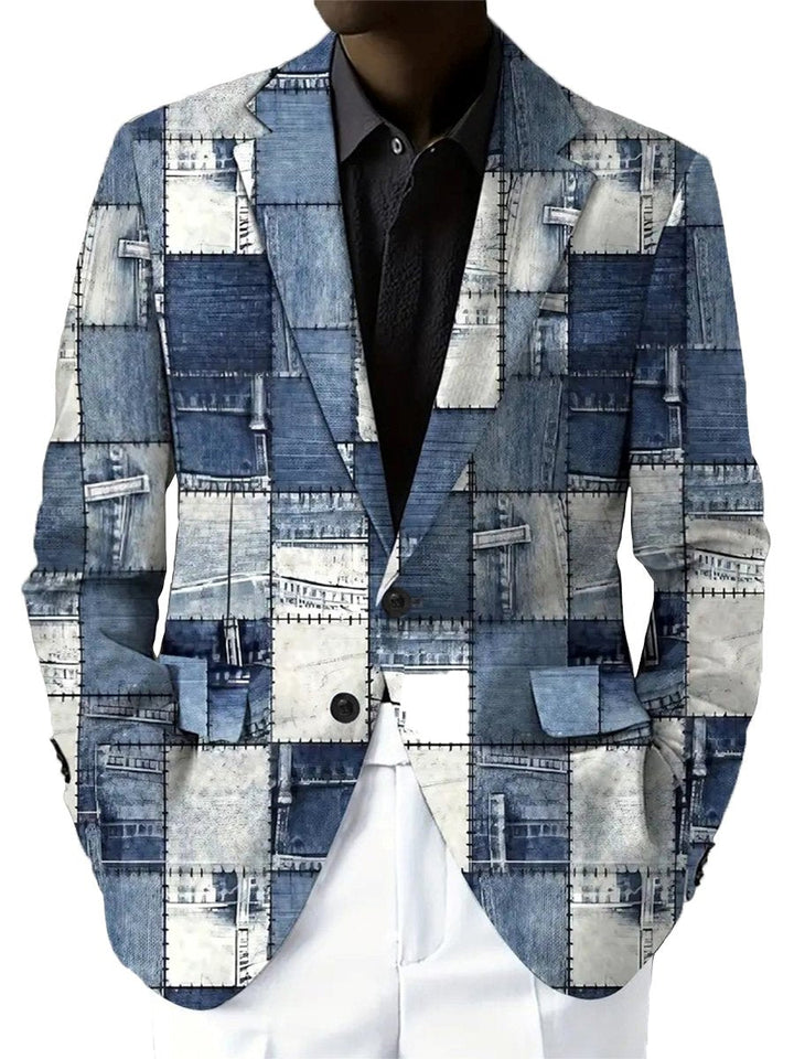 Levoire | Blazer Patchwork en Denim Valokuvavärit