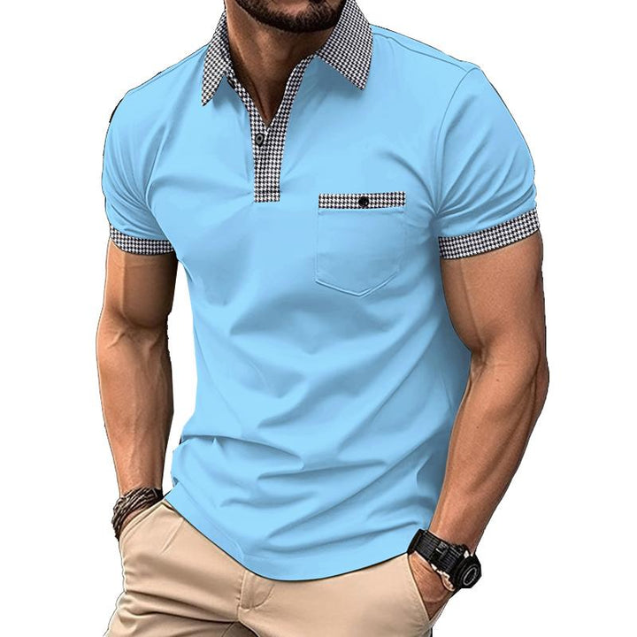 Levoire | Polo Shirt Moderne Et Confortable Avec Motif Bleu