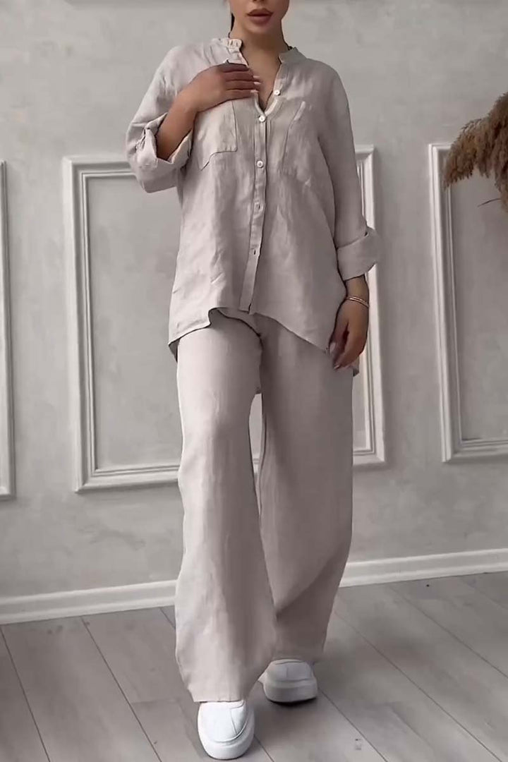 Levoire | Ensemble En Lin À Deux Pièces D'Été Rosa
