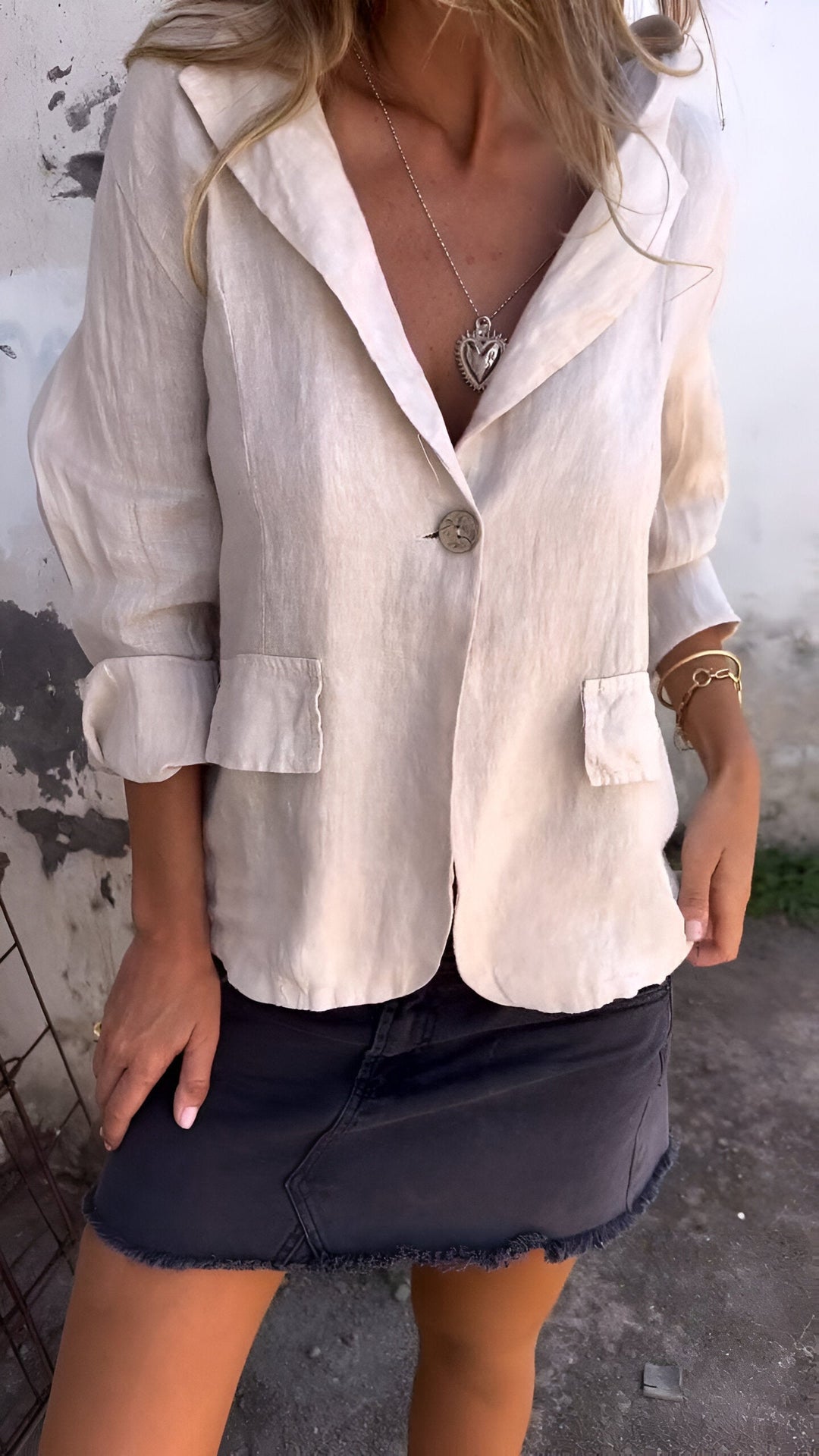Levoire | Robe Maxi Élégante Contemporaine Khaki