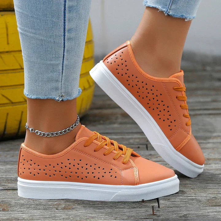 Levoire | Sneaker Beige Avec Lacets Marron clair