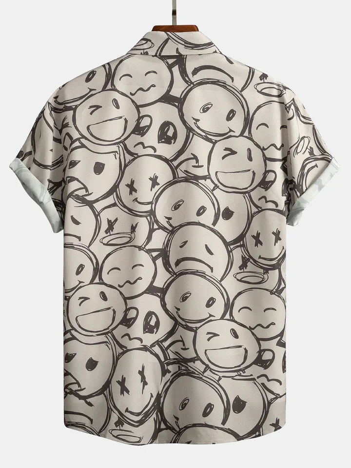 Levoire | Chemise Beige Avec Impression De Caractère