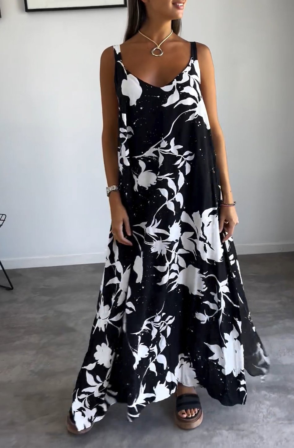 Levoire | Robe sans bretelles élégante Noir