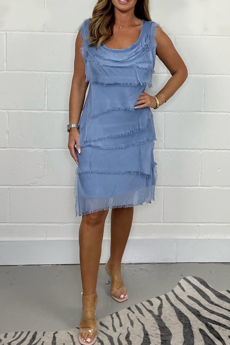 Levoire | Robe Sans Bretelles Élégante Bleu (Presque Épuisé)