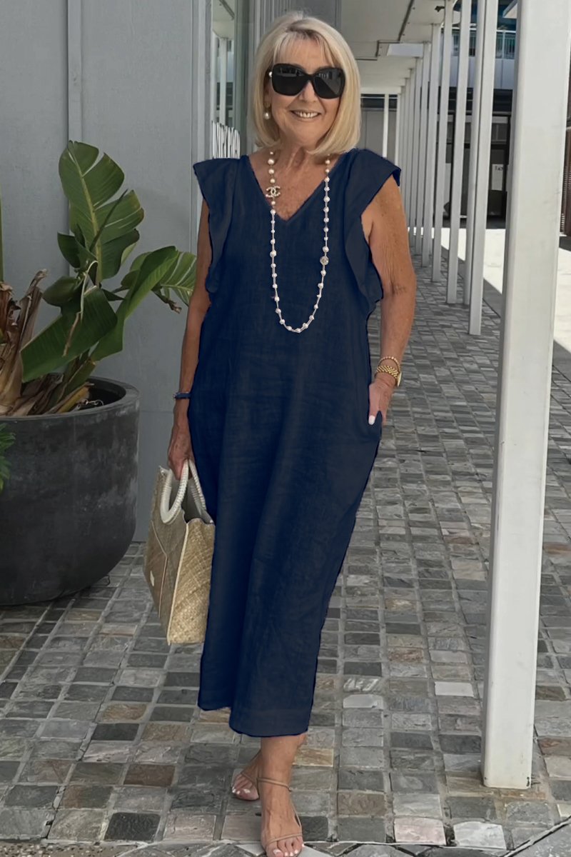 Levoire | Robe Élégante Et Confortable Pour La Journée Bleu