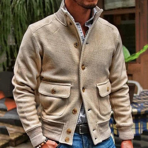 Levoire | Veste Pour Homme Unie T Avec Col Droit