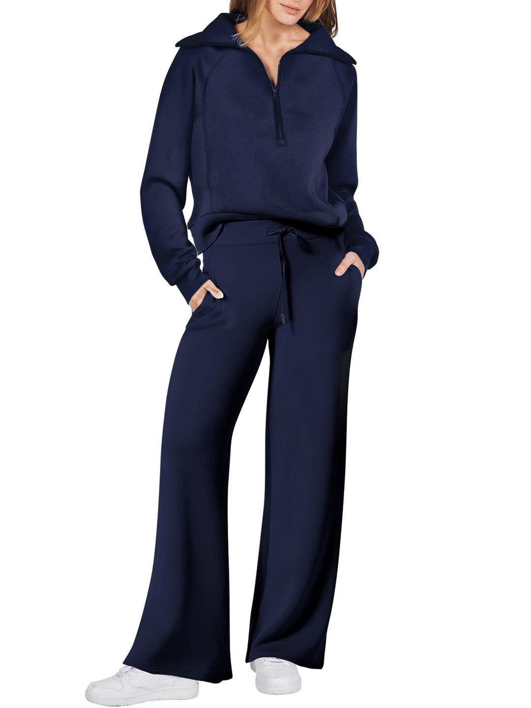 Levoire | Pull Et Pantalon De Survêtement Pour Femmes Bleu marine