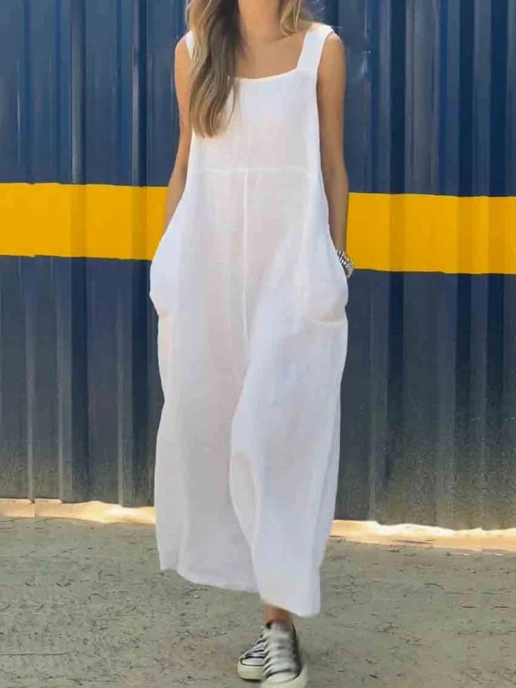Levoire | Combinaison femme à jambes larges Blanc