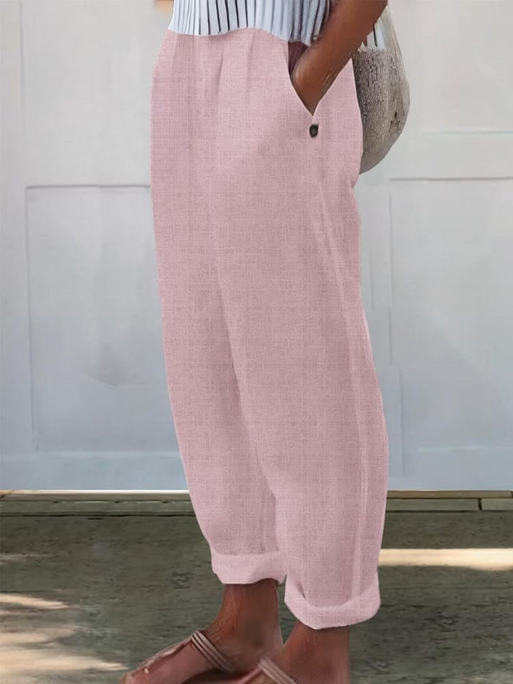 Levoire | Pantalons de loisir imprimés pour femmes Rosa