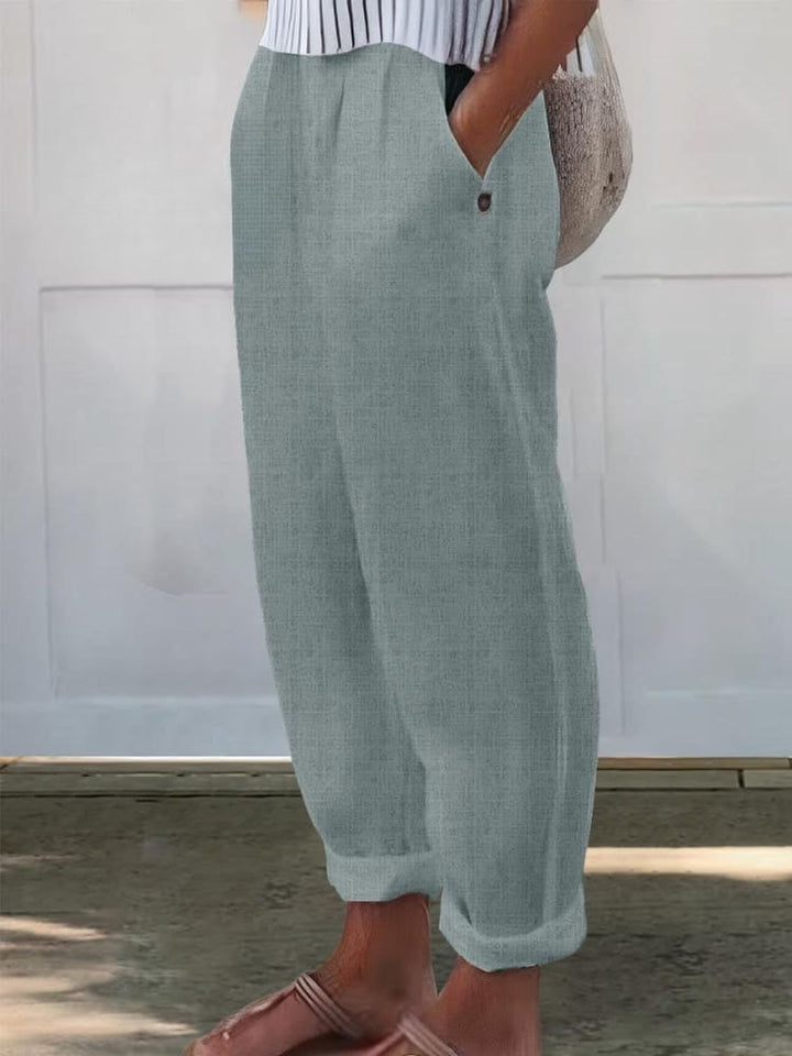 Levoire | Pantalons de loisir imprimés pour femmes Vert