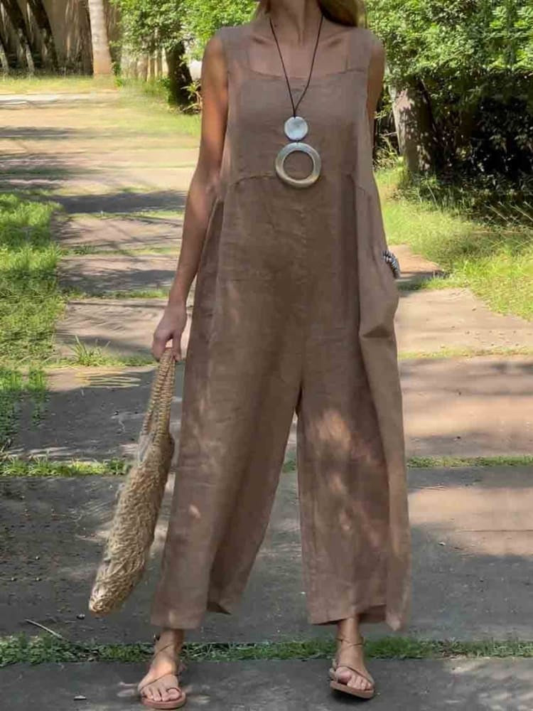 Levoire | Combinaison femme à jambes larges Khaki