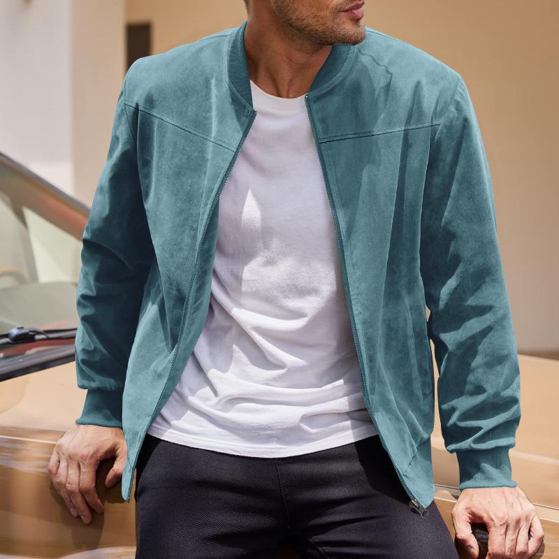 Levoire | Veste Zippée Avec Poches Latérales Pour Hommes Bleu clair
