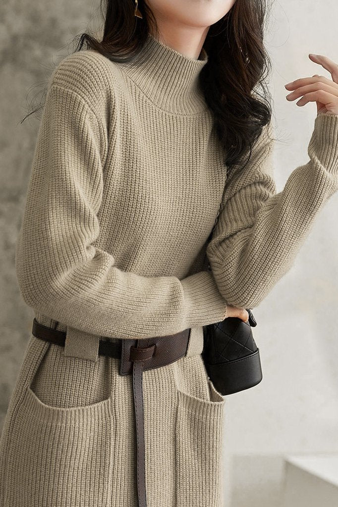 Levoire | Robe en tricot à ceinture haute