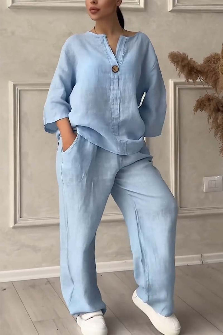 Levoire | Ensemble De Loungewear Tendance Bleu clair