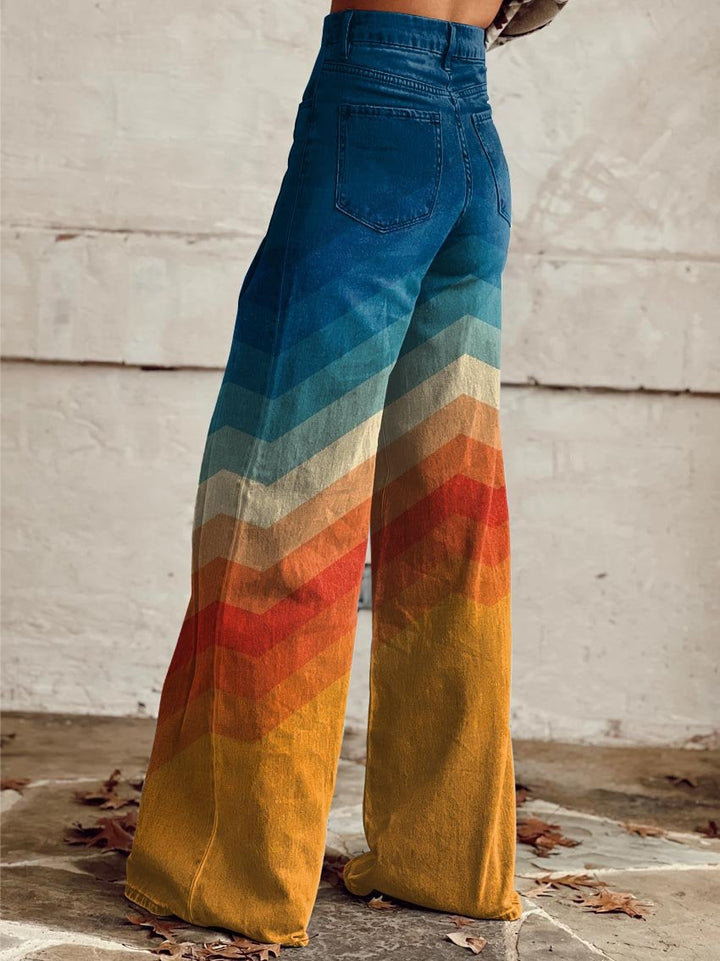 Levoire | Jeans Taille Haute À Jambe Large Pour Femmes