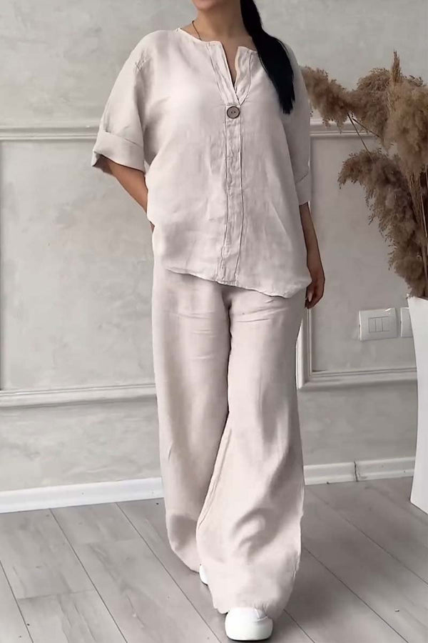Levoire | Haut À Manches Longues Et Ensemble De Pantalons Pour Femmes Beige
