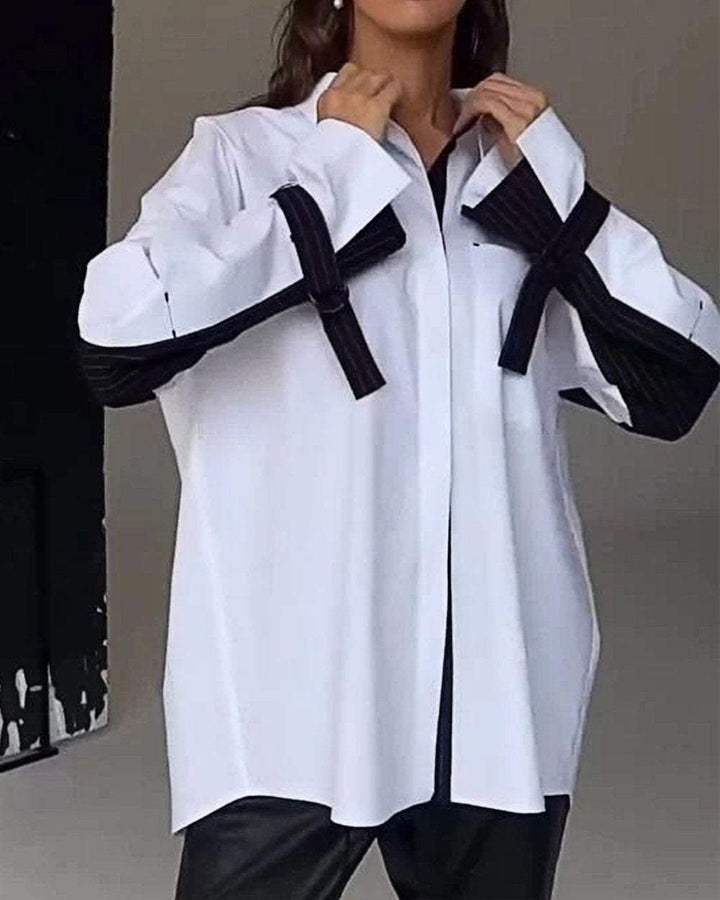 Levoire | Petit Motif À Carreaux Chemise Avec Poche Arrière Et Col Blanc