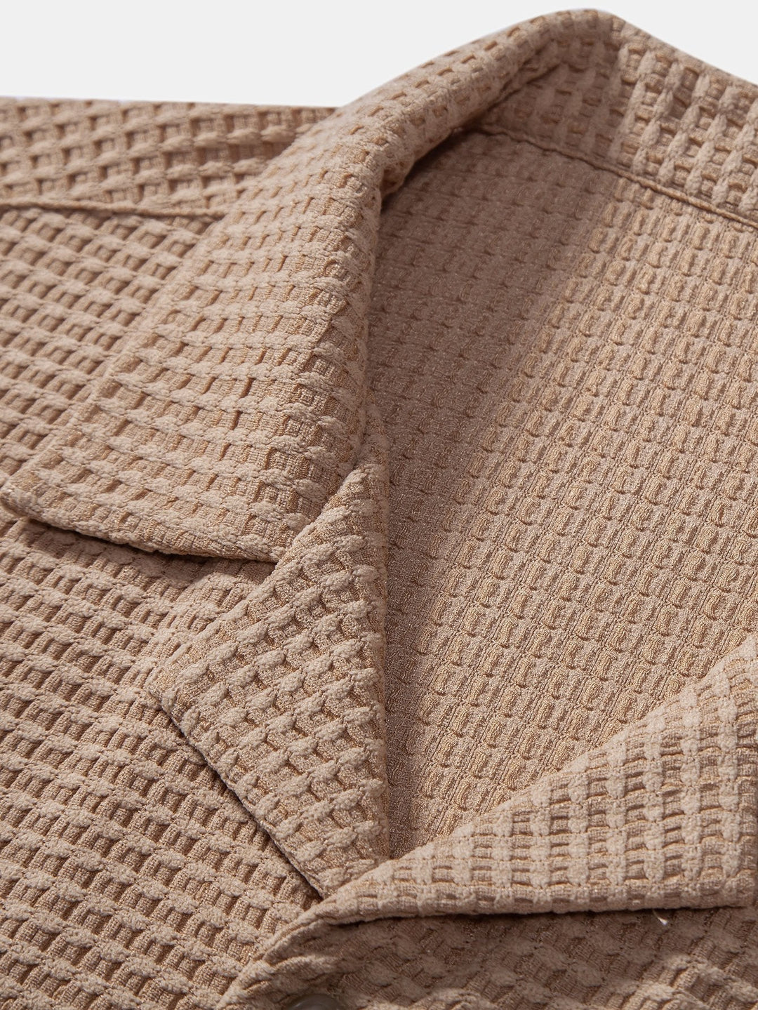 Levoire | Haut À Manches T-Shirt Waffle Cubain & Pantalons En Lin À Jambes Droites