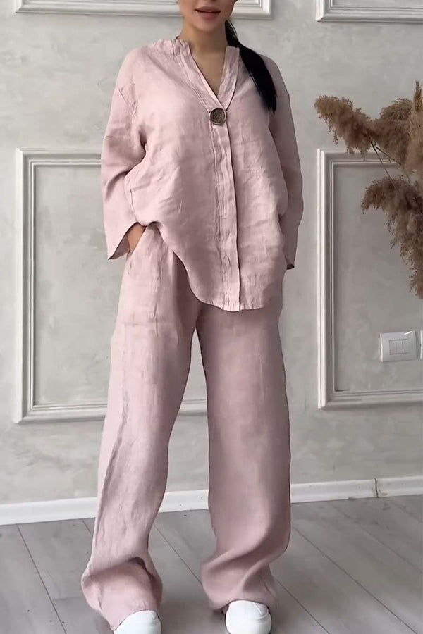 Levoire | Haut À Manches Longues Et Ensemble De Pantalons Pour Femmes Rose clair
