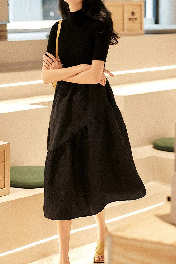Levoire | Robe en tricot à encolure ronde Noir