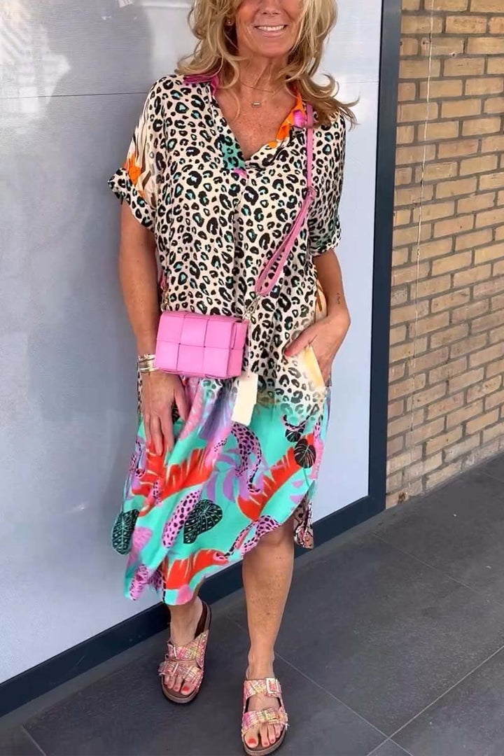 Levoire | Robe De Loisirs Avec Motif Léopard