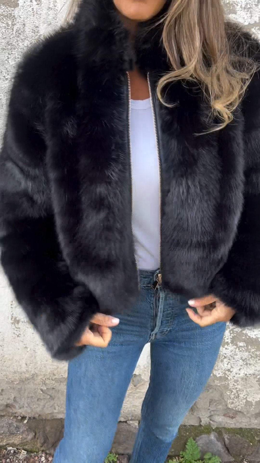 Levoire | Veste en cuir synthétique Noir