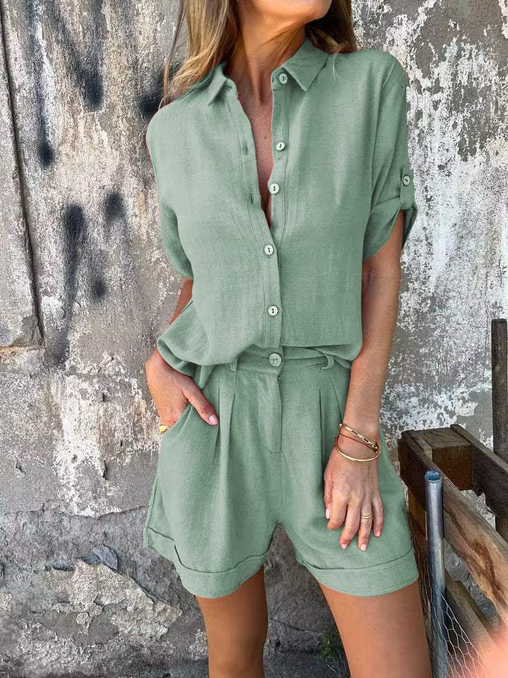 Levoire | 2 Pcs En Lin Et Coton Somerset Vert (Presque épuisé)