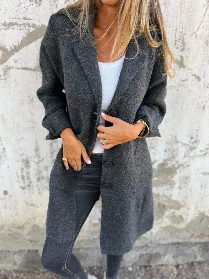 Levoire | Manteau Long Casual Élégant Avec Poches Pratiques