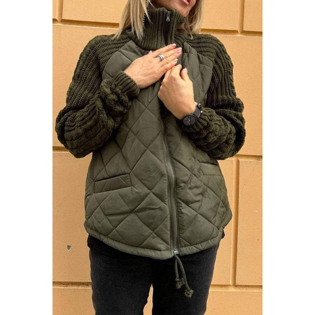 Levoire | Manteau À Col Haut Vert