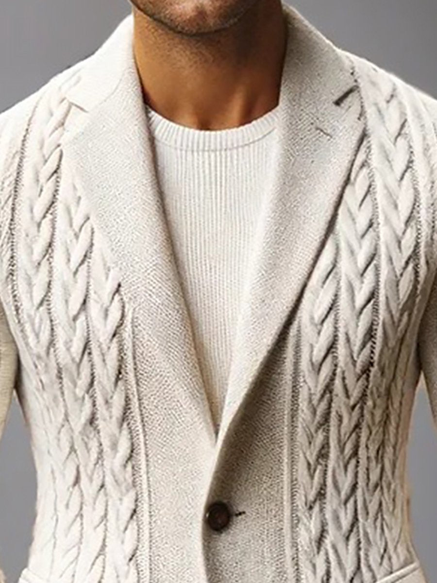 Levoire | Uni-Couleur V Revers Gilet Élégant & Confortable