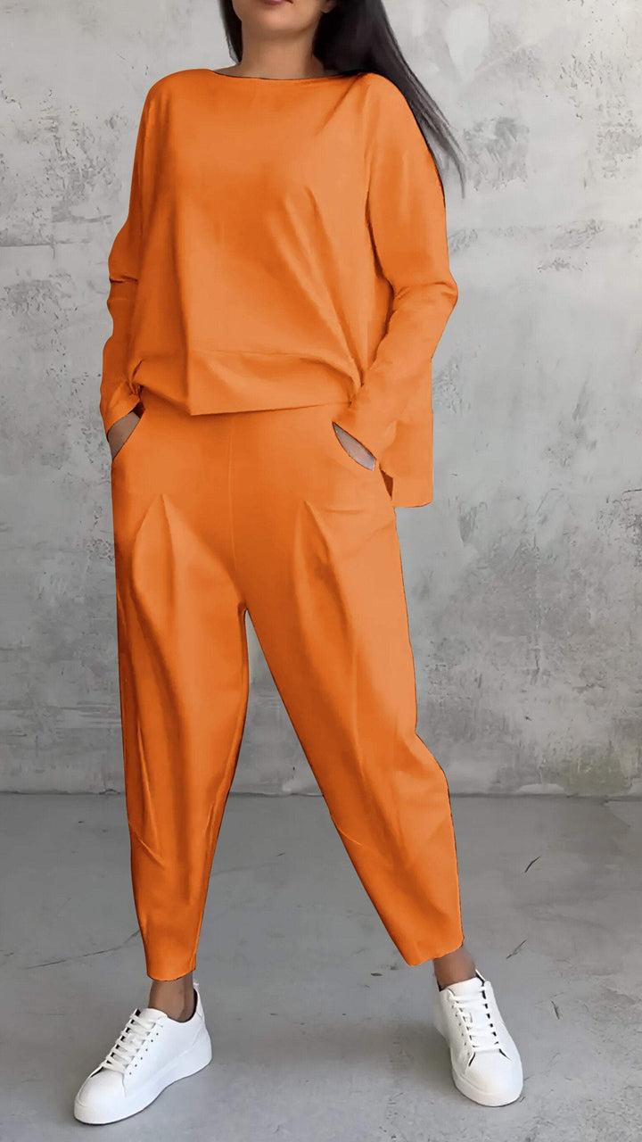 Levoire | Combination Confortable avec Col Réversible Orange