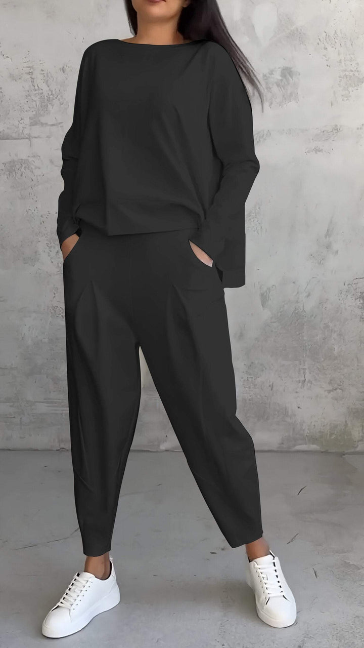 Levoire | Combination Confortable avec Col Réversible Noir