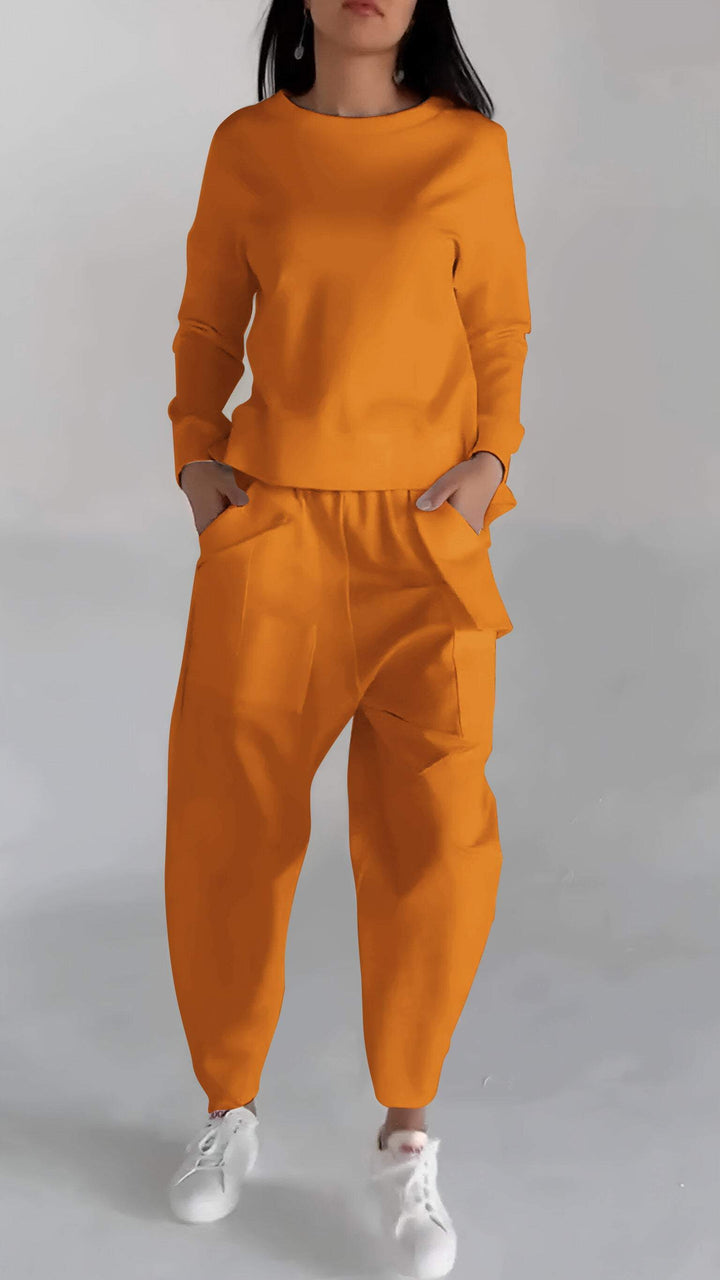 Levoire | Luxueux Ensemble De Salon Kaksiosainen Orange