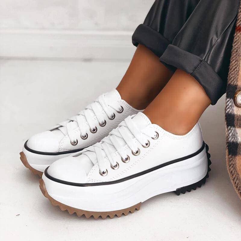 Levoire | Belles baskets à plateforme pour femme Blanc